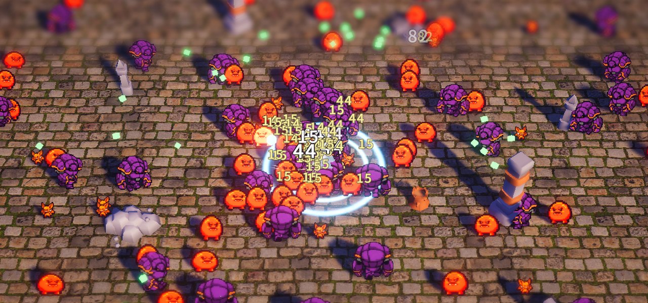 開発中の『DUSK VANGUARD II』のゲーム画面